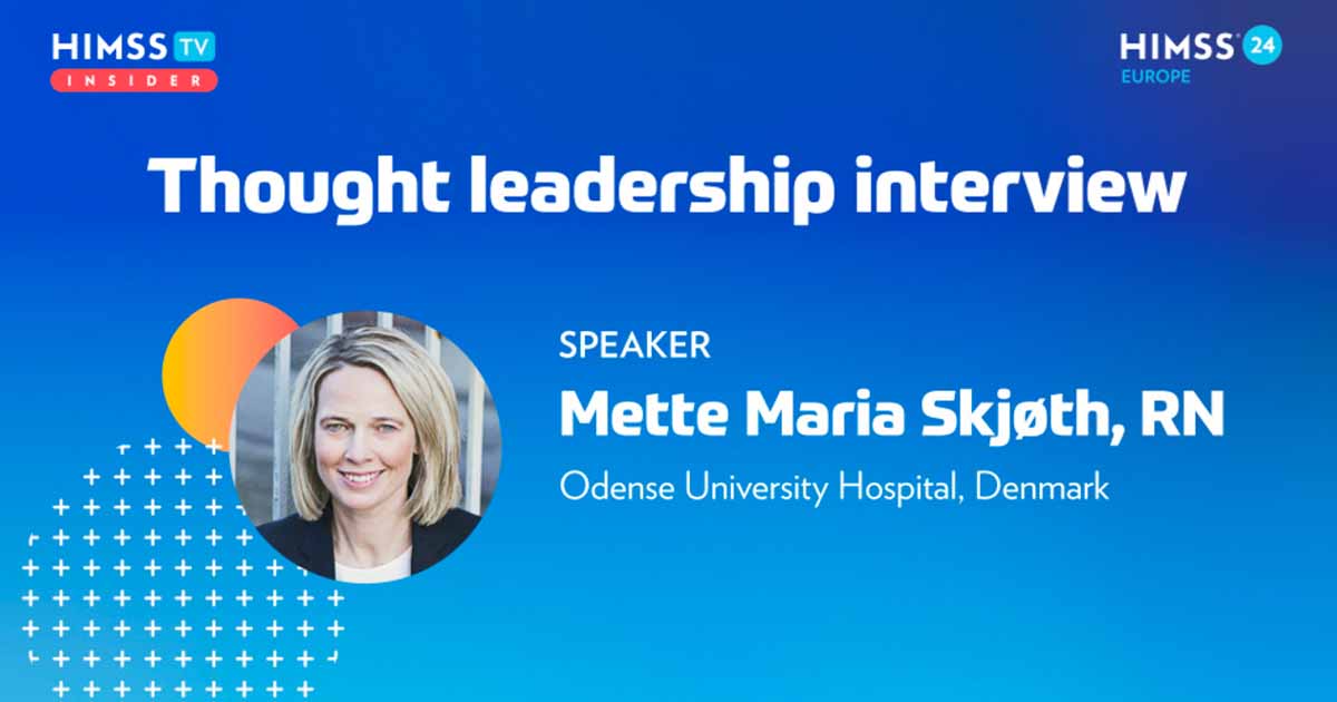 Mette Maria Skjøth at Odense University Hospital_HIMSS24 Europe