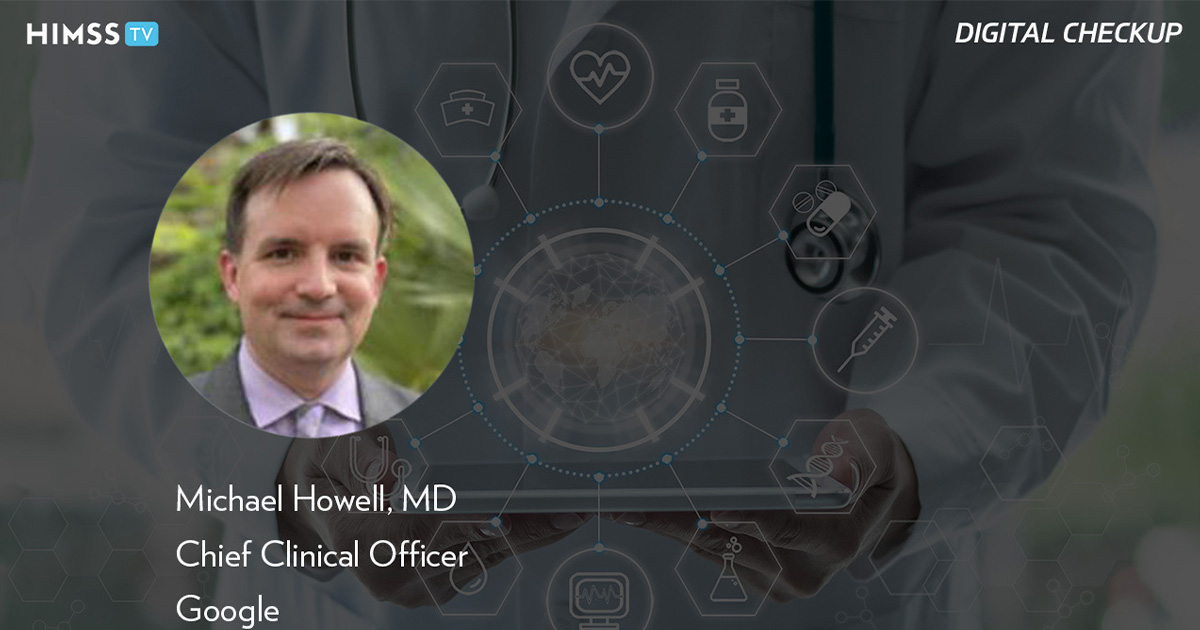 Dr. Michael Howell at Google_Doctor using tablet with tech icons photo by Chinnapong/iStock/Getty Images Plus
