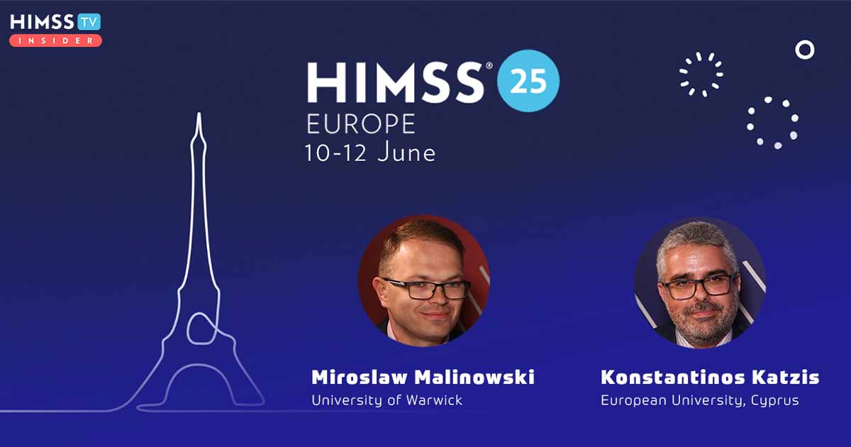 Miroslaw Malinowski and Konstantinos Katzis, MedSecurance_HIMSS25 Europe