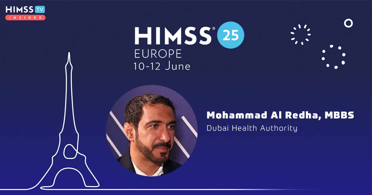 Dr Mohammad Al Redha, Dubai Health Authority_HIMSS25 Europe