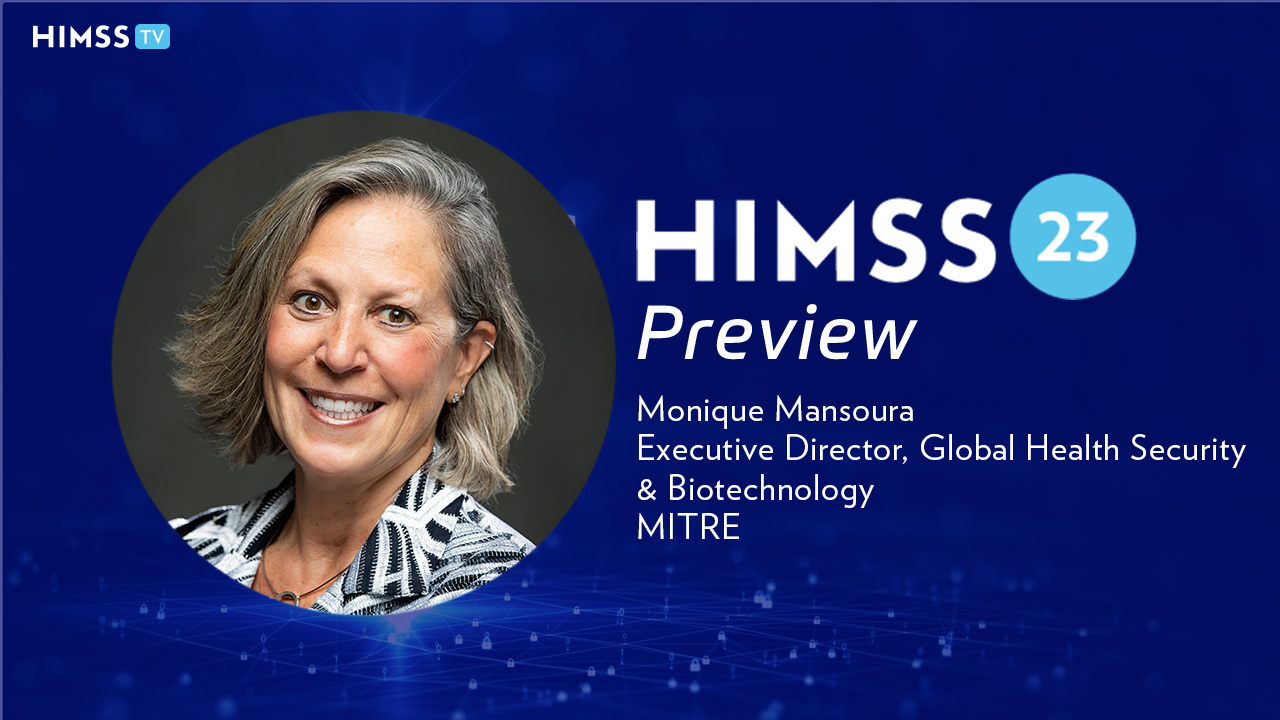 Dr. Monique Mansoura, executive director of global health security and biotechnology at MITRE