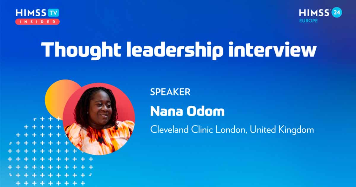 Nana Odom at Cleveland Clinic London_HIMSS24 Europe