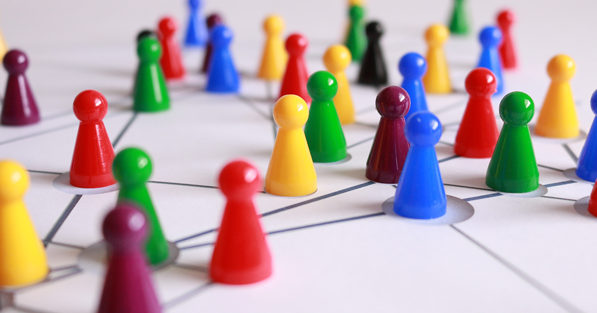 Game pieces on a board