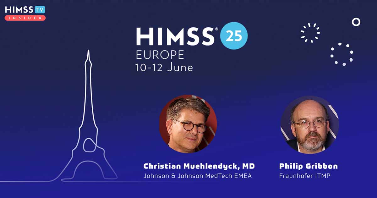 Philip Gribbon and Dr Christian Muehlendyck, IDERHA project_HIMSS25 Europe
