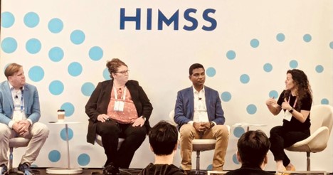 Gaurav Shivhare of CVS Health, Summer Blackerby of CoxHealth, Andy Molnar of the Digital Therapeutics Alliance, and Jessica Hagen of MobiHealthNews
