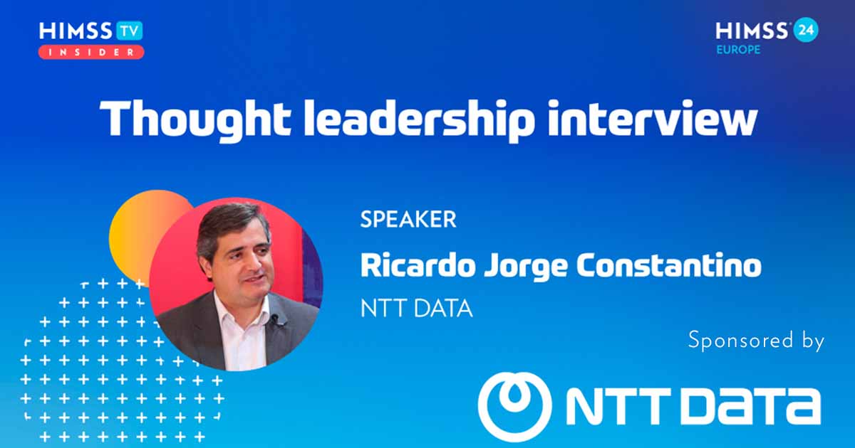 Ricardo Jorge Constantino at NTT DATA_HIMSS24 Europe
