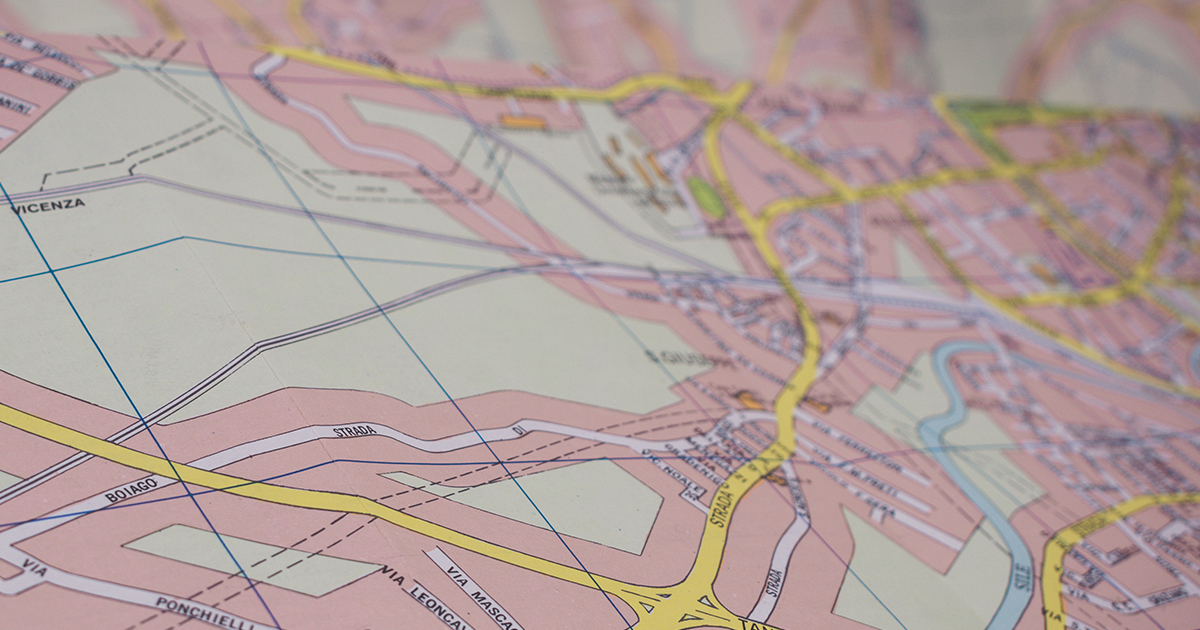 A road map section
