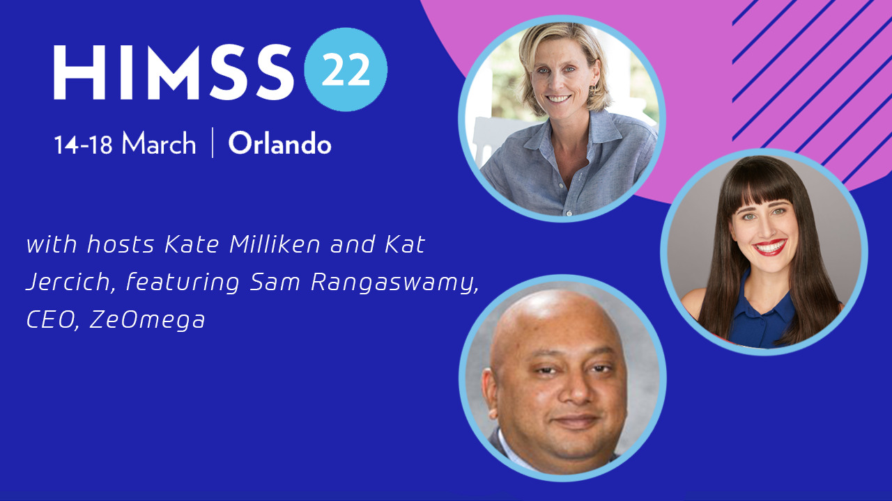 Sam Rangaswamy, ZeOmega CEO, Kat Jercich and Kate Milliken