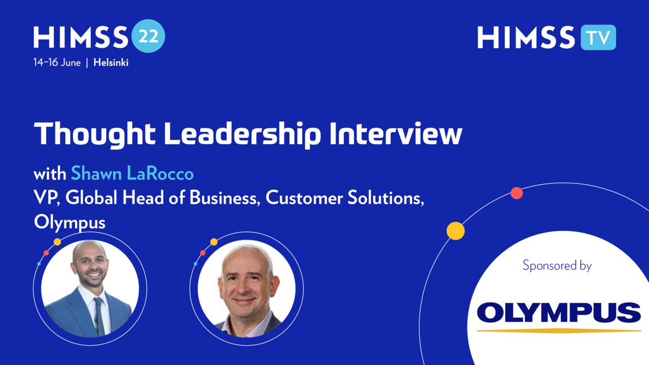 Shawn LaRocco, VP, global head of business, Customer Solutions at Olympus and Dillan Yogendra