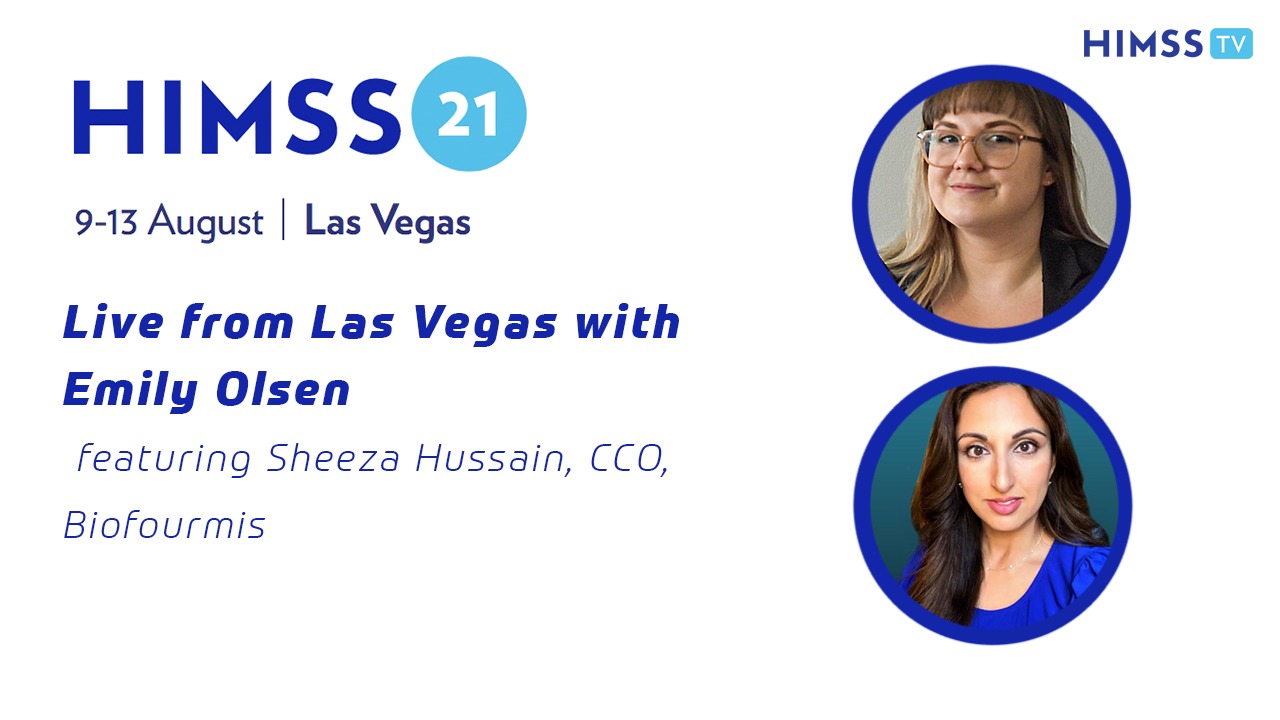 Sheeza Hussain, chief commercial officer at Biofourmis and Emily Olsen