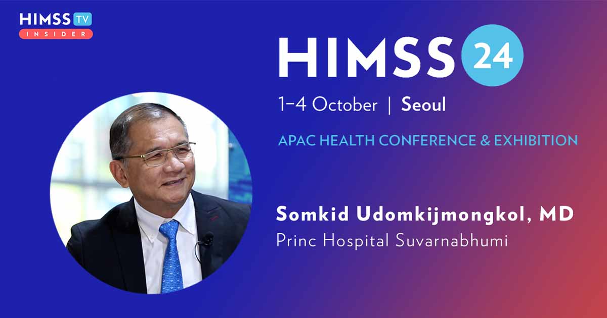 Dr Somkid Udomkijmongkol at Princ Hospital Suvarnabhumi_HIMSS24 APAC