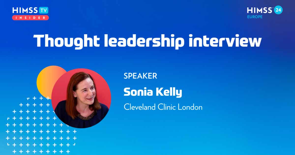 Sonia Kelly at Cleveland Clinic London_HIMSS24 Europe