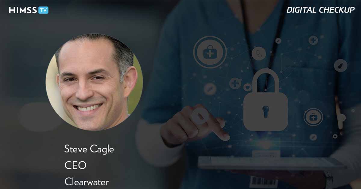 Steve Cagle at Clearwater_Doctor using tablet with holograms photo by PeopleImages/iStock/Getty Images Plus