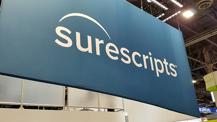 Surescripts sign at trade show