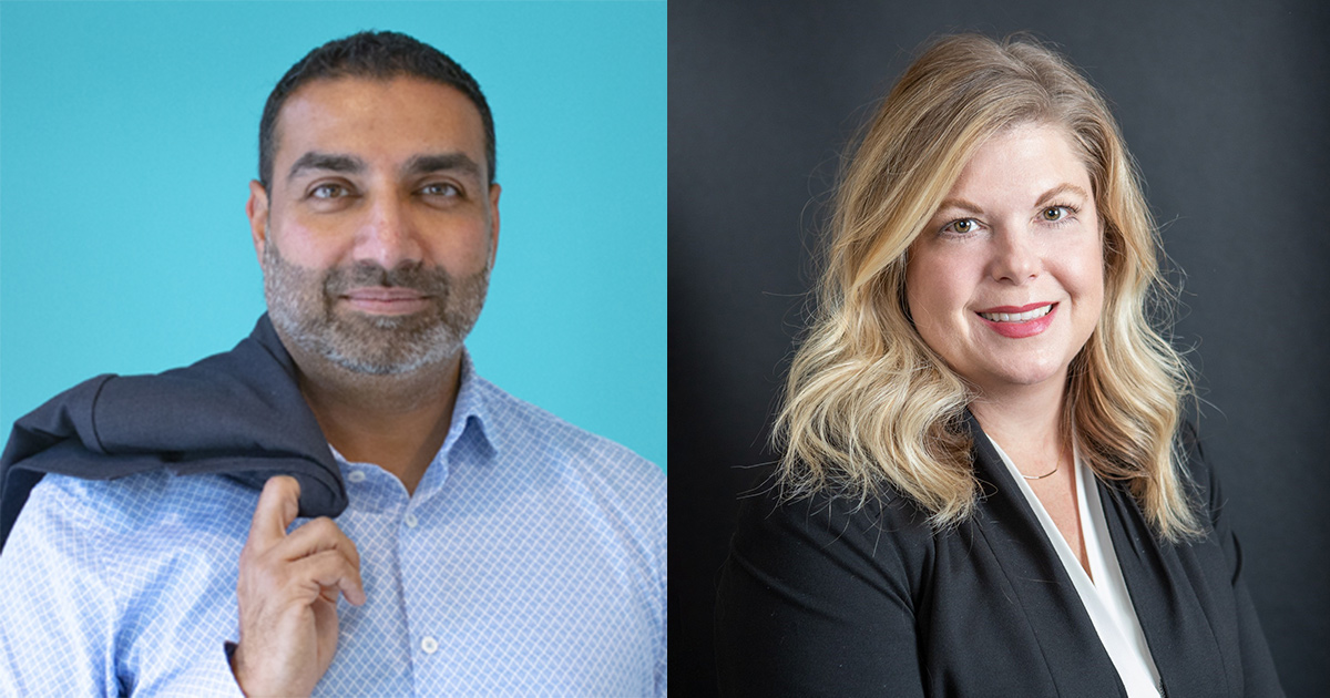 Lisa Johnson, managing director, Tegria, and Srini Surendranath, Chief Product & Strategy Officer, Andor Health