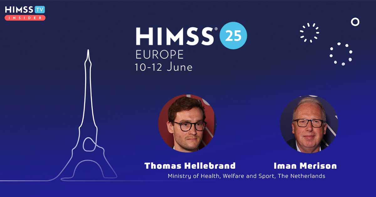 Thomas Hellebrand and Iman Merison, the Netherlands Ministry of Health, Welfare and Sport_HIMSS25 Europe
