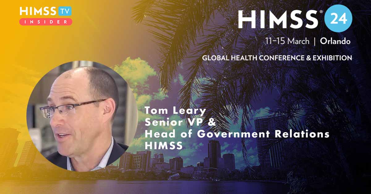Tom Leary at HIMSS_ Palm trees and skyscrapers in Orlando Photo by Gabriele Maltinti/iStock/Getty Images Plus