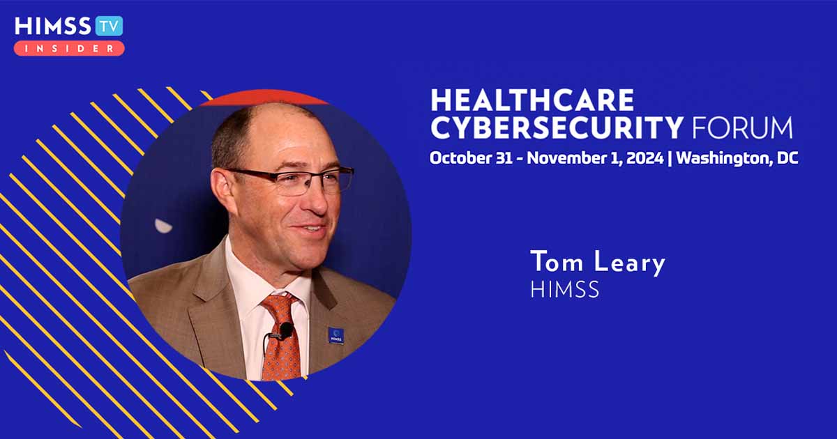 Tom Leary at HIMSS_Healthcare Cybersecurity Forum 2024