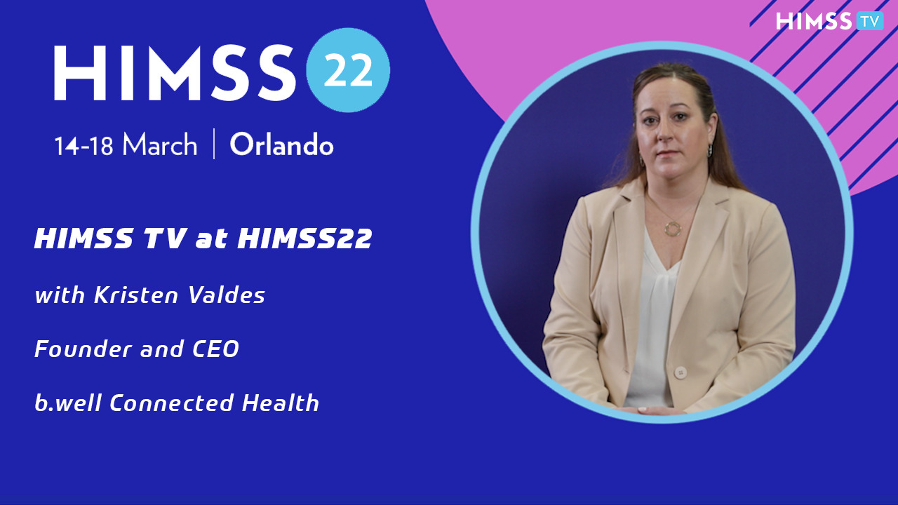 Kristen Valdes, founder and CEO of b.well Connected Health
