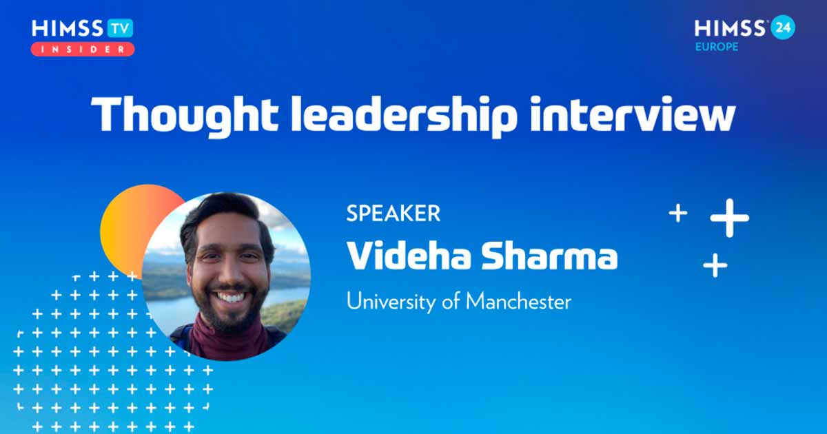 Videha Sharma at the University of Manchester_HIMSS24 Europe