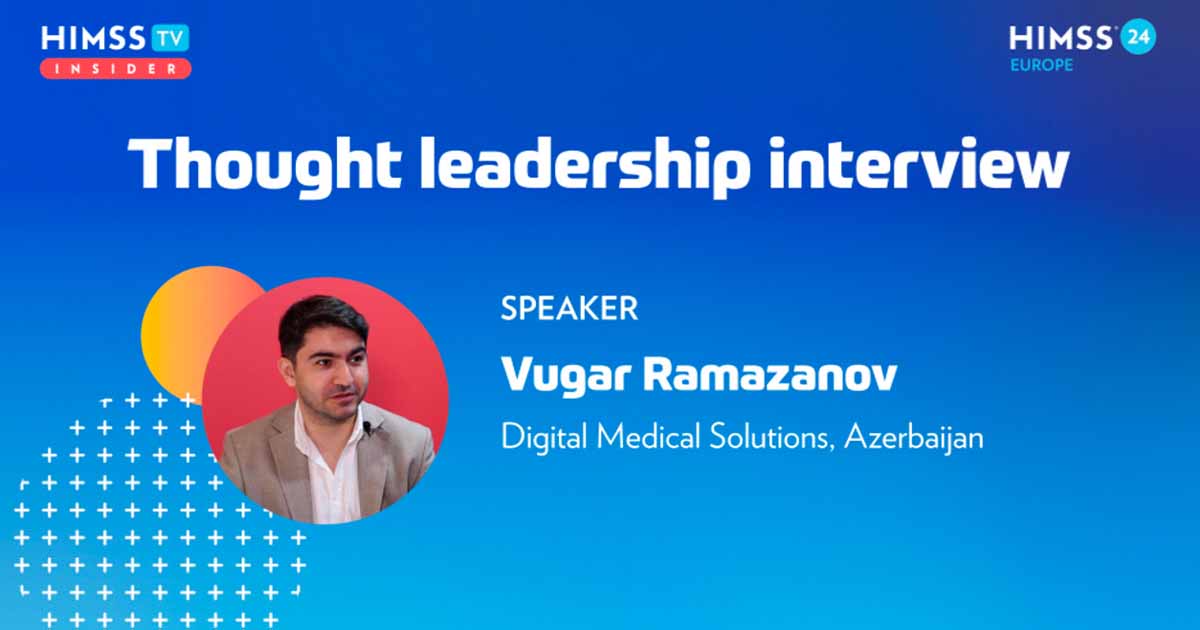Vugar Ramazanov at Digital Medical Solutions_HIMSS24 Europe