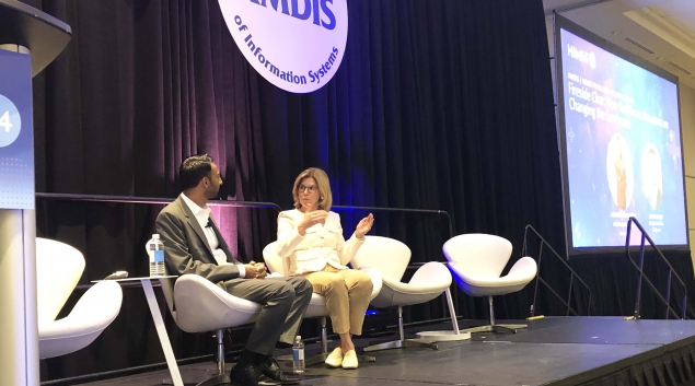 Dr. Amy Compton-Phillips speaks with Sashi Moodley at HIMSS24.