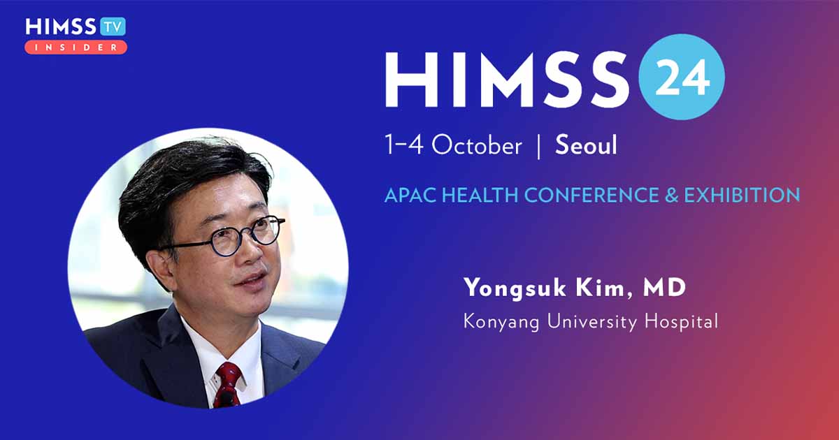 Dr Yongsuk Kim at Konyang University Hospital_HIMSS24 APAC
