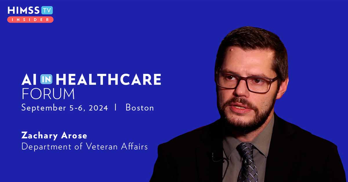Zachary Arose at the Dayton VA Medical Center_AI in Healthcare Forum 2024