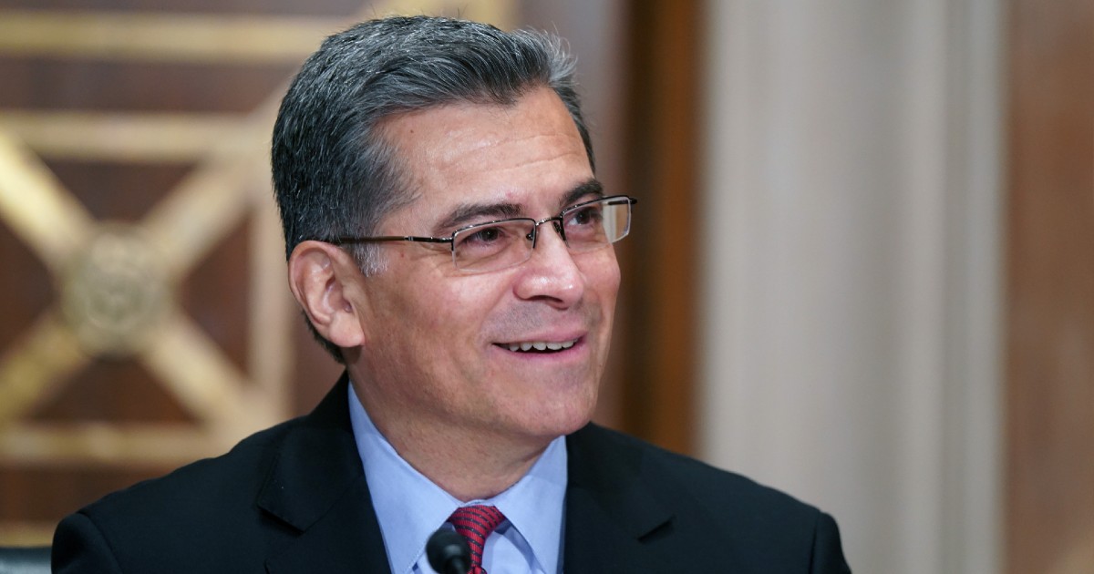 Xavier Becerra smiling