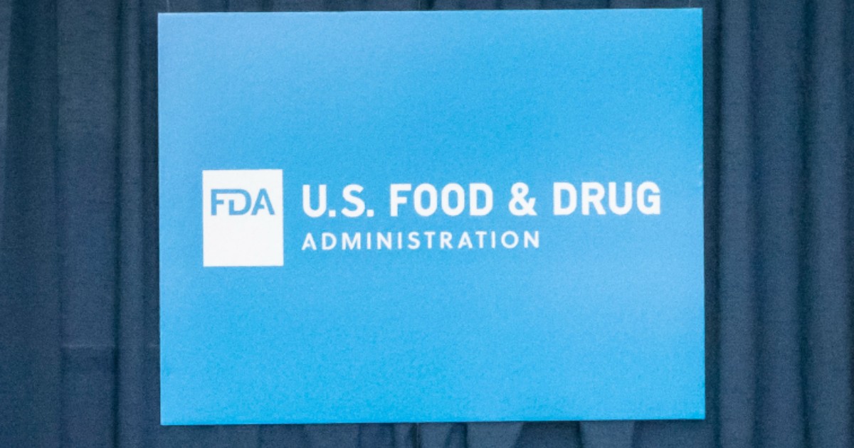 The FDA logo and sign