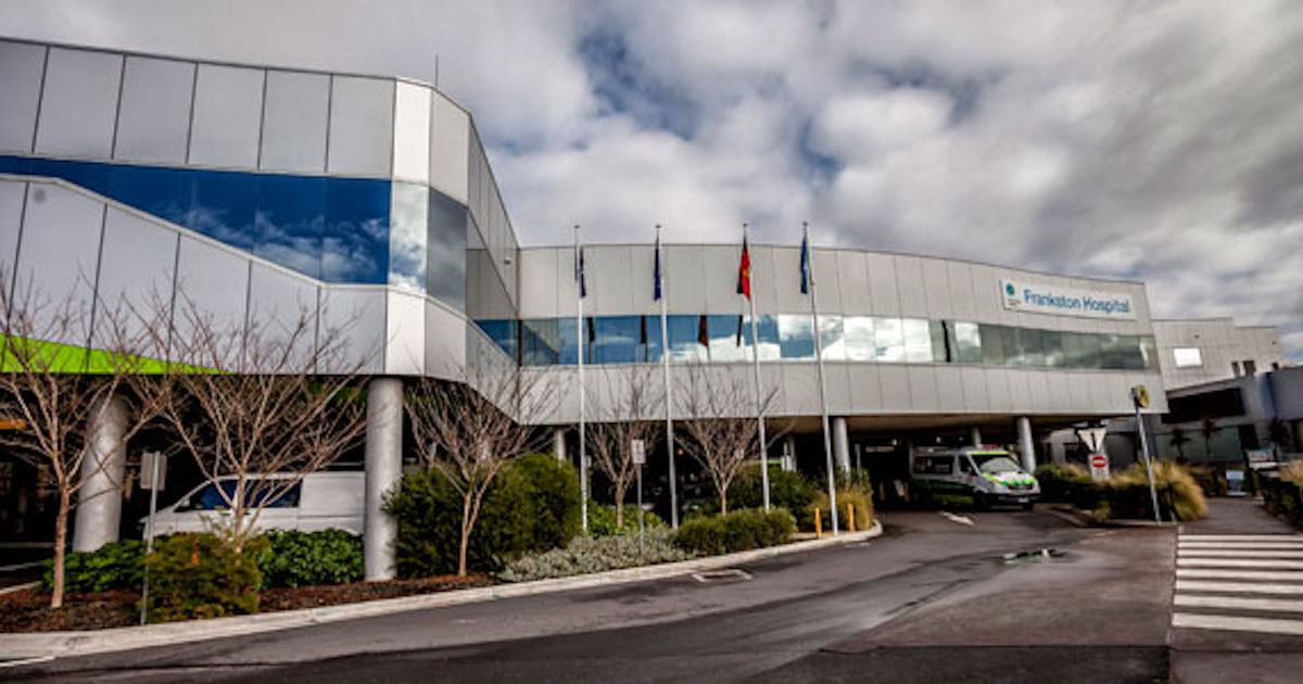 Frankston Hospital, one of the six major healthcare sites under Peninsula Health