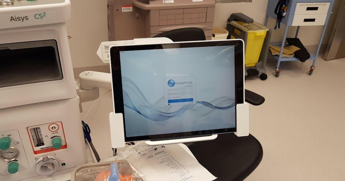 Provation iPro Anaesthesia system as seen in an ICU