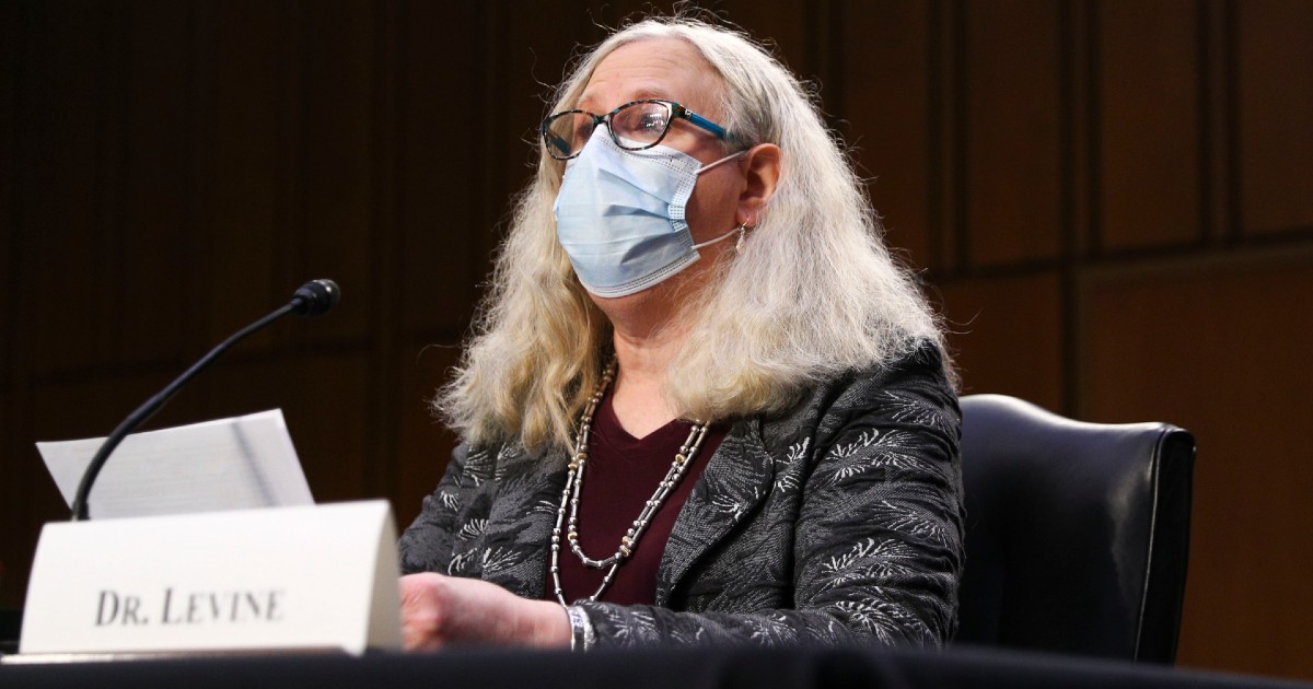 Dr. Rachel Levine in a mask