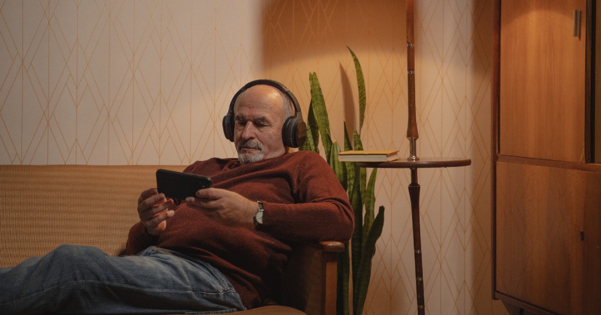 A person using the phone
