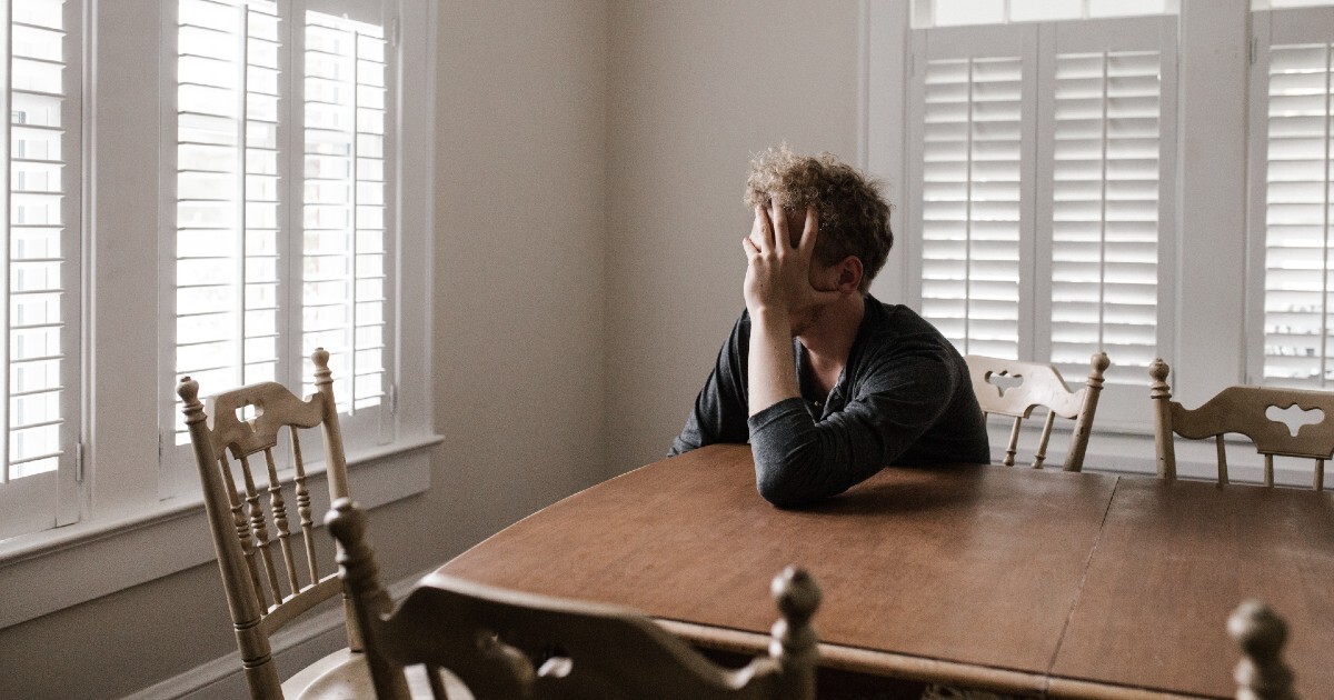 Person at table