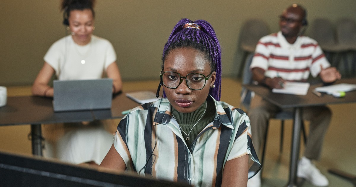Students in a classroom