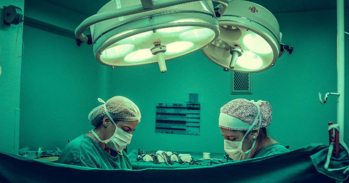 Two surgeons at work