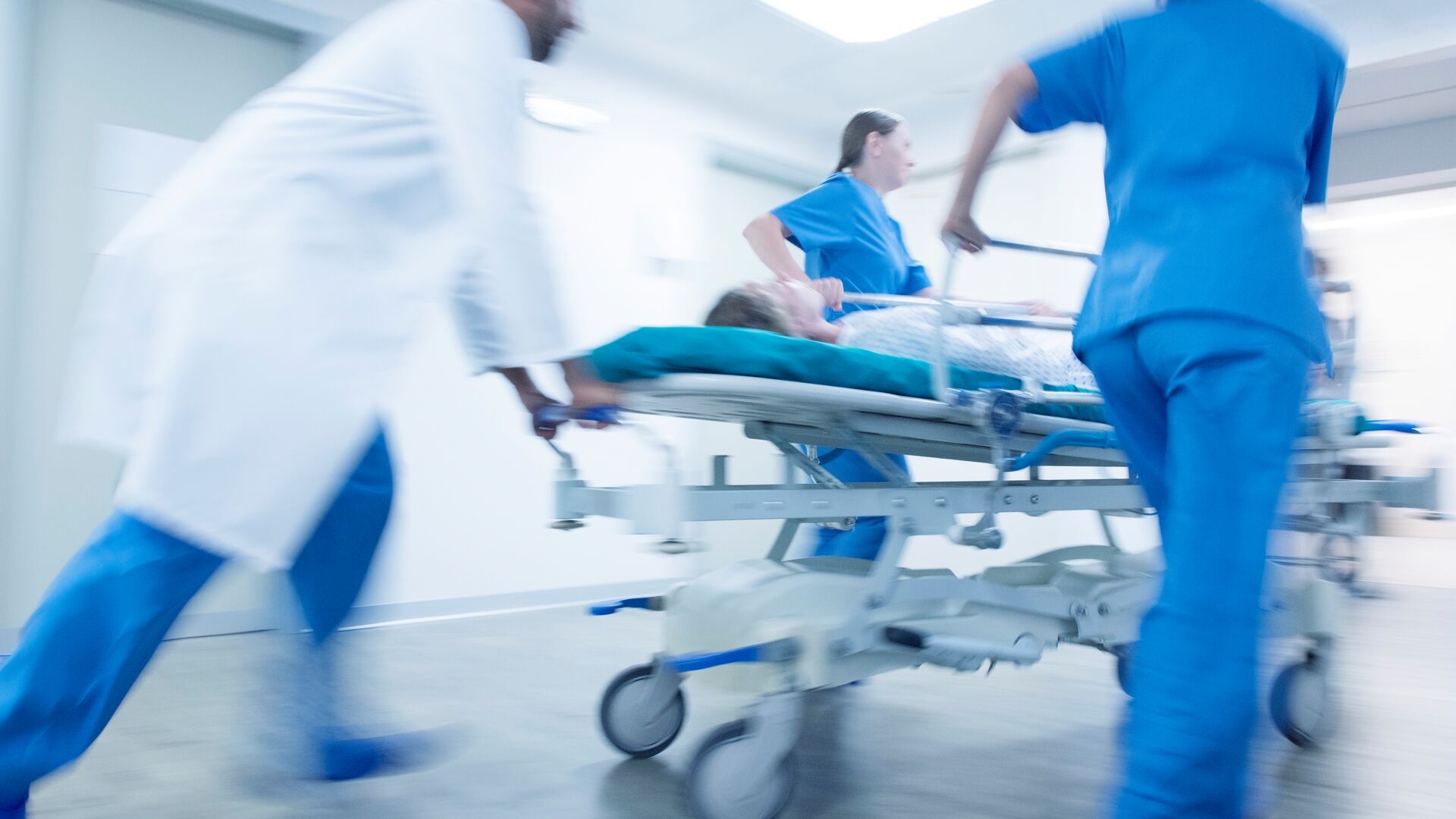 Medical professionals in an emergency department.