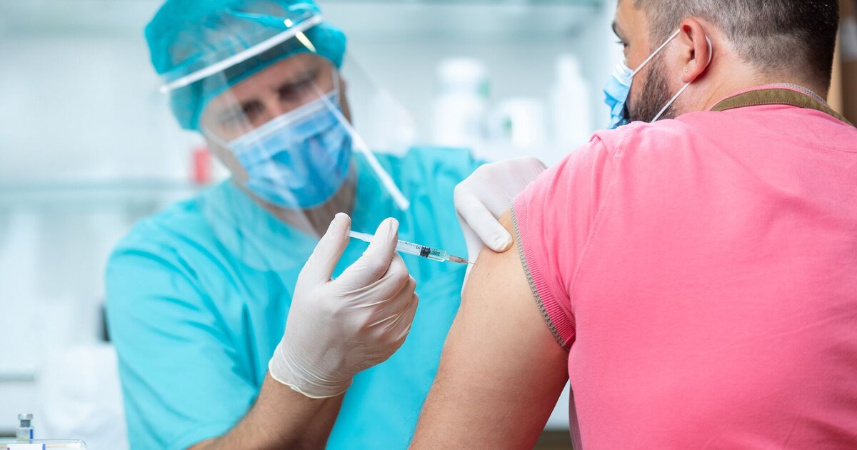 A person getting their COVID-19 vaccine shot