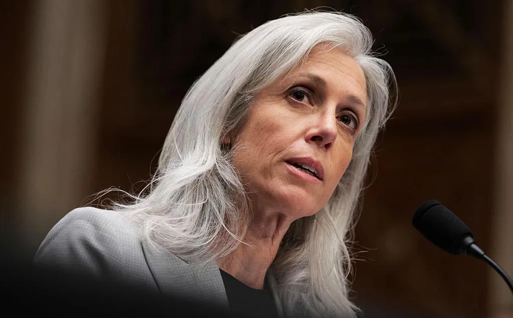 Former CDC Director Susan Monarez at her confirmation hearing in June.