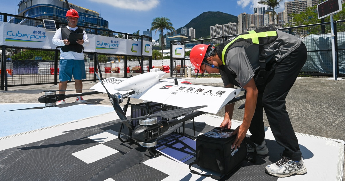 Pilot of SF Express medicine drone delivery in partnership with Hong Kong Hospital Authority
