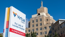 Virtua Health's Our Lady of Lourdes Hospital with sign in front