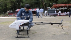 A drone used for ICMR's i-Drone project