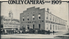 Conley Camera building in an antique photo