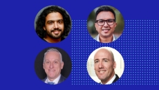 [Top left-right]: Raj Kurup, Digital Strategy Lead for Healthcare, Equinix Asia Pacific; Chad Rajapakse, Client Account Lead in Health and Public Sector, Accenture Australia [Bottom left-right]: David Stupple, National ICT Director, Calvary Health Care; Andrew Pearce, Senior Digital Health Strategist, HIMSS Analytics (Moderator)