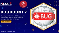 A photo announcing the launch of the BugRank bug bounty platform.