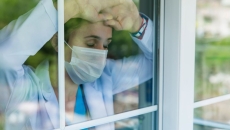 Burned out healthcare worker