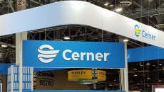 The Cerner booth at HIMSS event