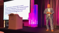 Abbvie's Chris Boone, speaking at HIMSS21