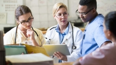 Clinicians collaborating